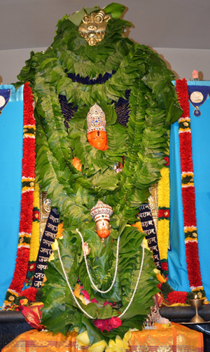 information about some real facts about lord anjaneya pooja with different flowers and weekdays.